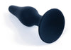 Dop anal din silicon premium Butt Plug Extra Large 15.5 cm, negru