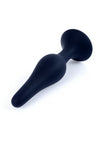 Dop anal din silicon premium Butt Plug Extra Large 15.5 cm, negru