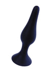 Dop anal din silicon premium Butt Plug Large 12.5 cm, negru