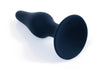 Dop anal din silicon premium Butt Plug Large 12.5 cm, negru