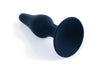 Dop anal din silicon premium Butt Plug Medium 11 cm, negru