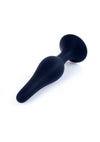 Dop anal din silicon premium Butt Plug Medium 11 cm, negru