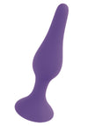 Dop anal din silicon premium Butt Plug Extra Large 15.5 cm, mov