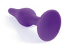 Dop anal din silicon premium Butt Plug Extra Large 15.5 cm, mov