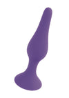 Dop anal din silicon premium Butt Plug Large 12.5 cm, mov