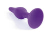 Dop anal din silicon premium Butt Plug Large 12.5 cm, mov