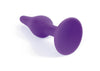 Dop anal din silicon premium Butt Plug Medium 11 cm, mov