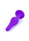 Dop anal din silicon premium Butt Plug Medium 11 cm, mov