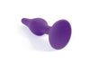 Dop anal din silicon premium Butt Plug Small 10 cm, mov