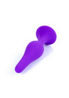 Dop anal din silicon premium Butt Plug Small 10 cm, mov