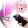 Ou vibrator ABNER cu 12 moduri de vibratii si control prin aplicatie, incarcare USB, silentios, silicon premium, mov