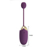 Ou vibrator ABNER cu 12 moduri de vibratii si control prin aplicatie, incarcare USB, silentios, silicon premium, mov