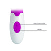 Vibrator punctul G BRUNO cu stimulator clitoris si 7 moduri de vibratii, flexibil, silicon premium, roz