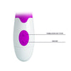 Vibrator punctul G BRUNO cu stimulator clitoris si 7 moduri de vibratii, flexibil, silicon premium, roz