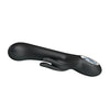 Vibrator Rabbit G-spot CARINA cu 7 moduri de vibratii si incarcare USB, flexibil, silicon premium, negru