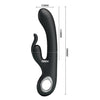 Vibrator Rabbit G-spot CARINA cu 7 moduri de vibratii si incarcare USB, flexibil, silicon premium, negru