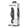 Vibrator Rabbit G-spot CARINA cu 7 moduri de vibratii si incarcare USB, flexibil, silicon premium, negru