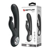 Vibrator Rabbit G-spot CARINA cu 7 moduri de vibratii si incarcare USB, flexibil, silicon premium, negru