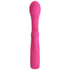 Vibrator G-spot FRITZ cu stimulator clitoris si 12 moduri de vibratii, incarcare USB, flexibil, silicon premium, roz