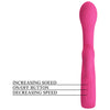 Vibrator G-spot FRITZ cu stimulator clitoris si 12 moduri de vibratii, incarcare USB, flexibil, silicon premium, roz