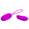 Ou vibrator JOANNA cu 12 moduri de vibratii si telecomanda wireless, incarcare USB, silicon premium, roz