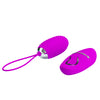 Ou vibrator JOANNA cu 12 moduri de vibratii si telecomanda wireless, incarcare USB, silicon premium, roz