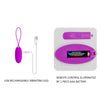 Ou vibrator JOANNA cu 12 moduri de vibratii si telecomanda wireless, incarcare USB, silicon premium, roz