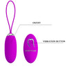 Ou vibrator JOANNA cu 12 moduri de vibratii si telecomanda wireless, incarcare USB, silicon premium, roz