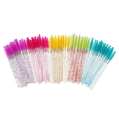 Periuțe mascara extensii gene false, multicolor – 200 periute