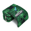 Penar neechipat Minecraft, 2 compartimente cu fermoar, Creeper, 21x10x7.5cm