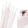 Set 100 Micro Brush, microaplicatoare extensii gene, sclipici roz