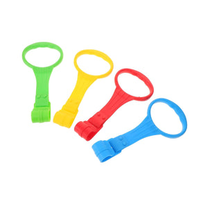 Set 4 inele de prindere și sustinere copii pentru țarc de joacă, pătuț, centru de activități - accesorii spatii de joacă din silicon premium, multicolor