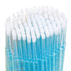 Set 100 Micro Brush, microaplicatoare extensii gene, sclipici albastru