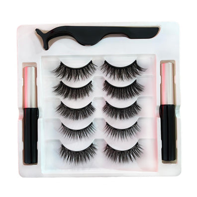 Set 5 perechi Gene false Magnetice cu 2 tuburi Tus Magnetic și Aplicator, reutilizabile