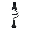 Suport flexibil universal pentru telefon, cu brat lung metalic si clema de prindere, capat rotativ 360°, negru