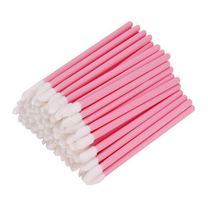 Set 100 aplicatoare cosmetice, roz