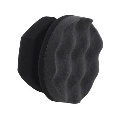 Set 2 bureți polish auto profesional pentru aplicare ceara și lustruire manuala, 11 cm