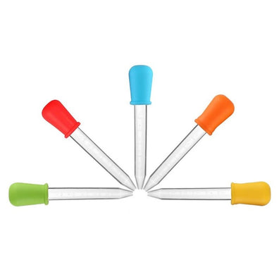 Pipeta gradată pentru medicamente 5 ml, set 5 buc multicolore