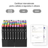 Set 80 markere colorate duble cu varf subtire si gros 1/6 mm, geanta pentru depozitare, cerneala pe baza de alcool