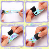Set x 6 Bratara de identificare copii, anti-pierdere, nume, numar telefon, SOS, informatii medicale, Kids ID Wristband, reutilizabila