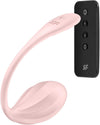 Ou vibrator Satisfyer Ribbed Petal cu 12 moduri de vibratii, control prin aplicatie si telecomanda wireless, incarcare magnetica USB, silentios, silicon premium, roz