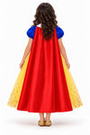Rochie de prințesă cu pelerină roșie, Alba ca Zăpada – față