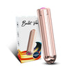 Vibrator clitoris Bullet Rock cu 9 moduri de vibratii si incarcare USB, 9 cm, auriu rose