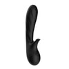 Vibrator punctul G ROMANCE cu stimulator clitoris, 9 moduri de vibratii si incarcare USB, silentios, silicon premium, negru