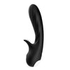 Vibrator punctul G ROMANCE cu stimulator clitoris, 9 moduri de vibratii si incarcare USB, silentios, silicon premium, negru