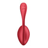 Ou vibrator Satisfyer Shiny Petal cu 12 moduri de vibratii, control prin aplicatie si telecomanda wireless, incarcare magnetica USB, silentios, silicon premium