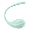 Ou vibrator Satisfyer Smooth Petal cu 12 moduri de vibratii, control prin aplicatie si telecomanda wireless, incarcare magnetica USB, silentios, silicon premium, verde