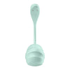 Ou vibrator Satisfyer Smooth Petal cu 12 moduri de vibratii, control prin aplicatie si telecomanda wireless, incarcare magnetica USB, silentios, silicon premium, verde