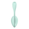 Ou vibrator Satisfyer Smooth Petal cu 12 moduri de vibratii, control prin aplicatie si telecomanda wireless, incarcare magnetica USB, silentios, silicon premium, verde