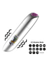 Vibrator clitoris Powerful Bullet cu 20 moduri de vibratii si incarcare USB, 10 cm, argintiu